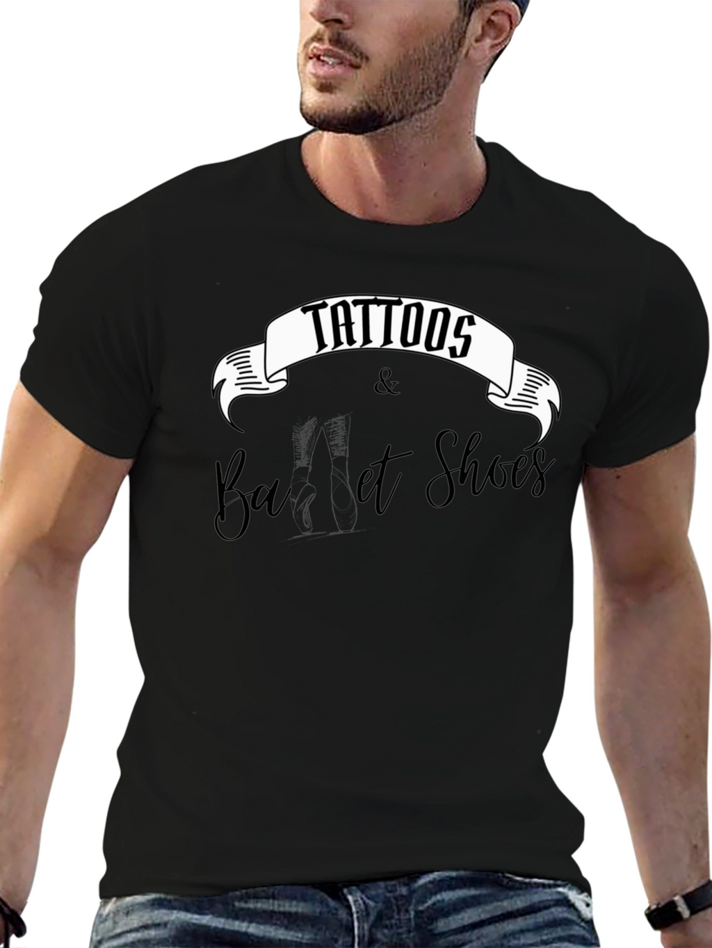 Tattoos & Ballet Shoes Graphic Tee