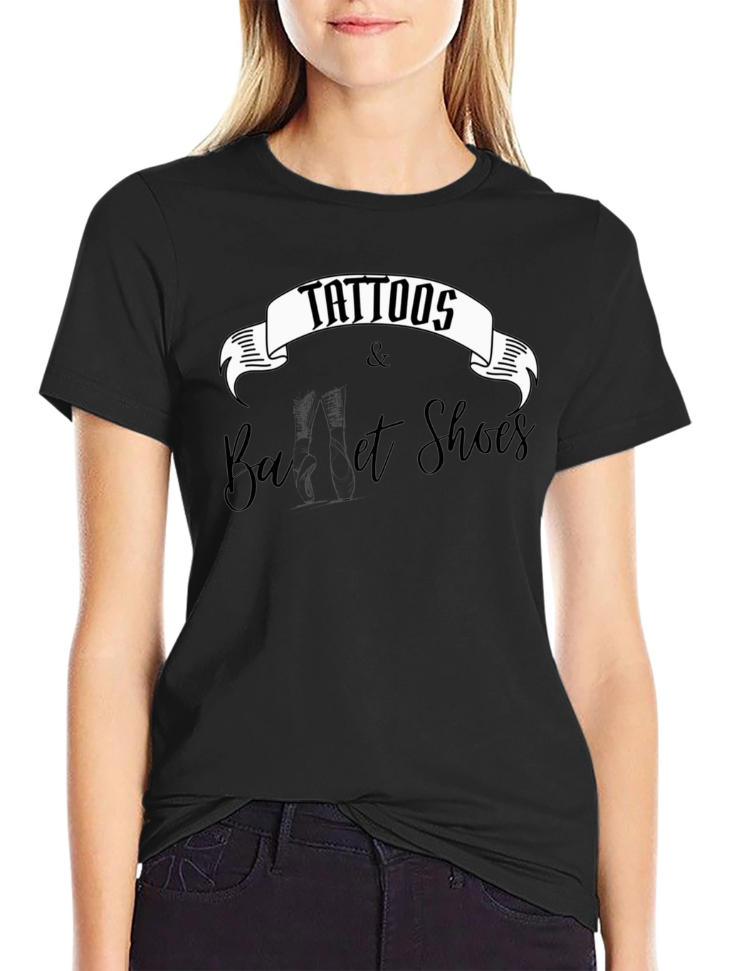 Tattoos & Ballet Shoes Graphic Tee