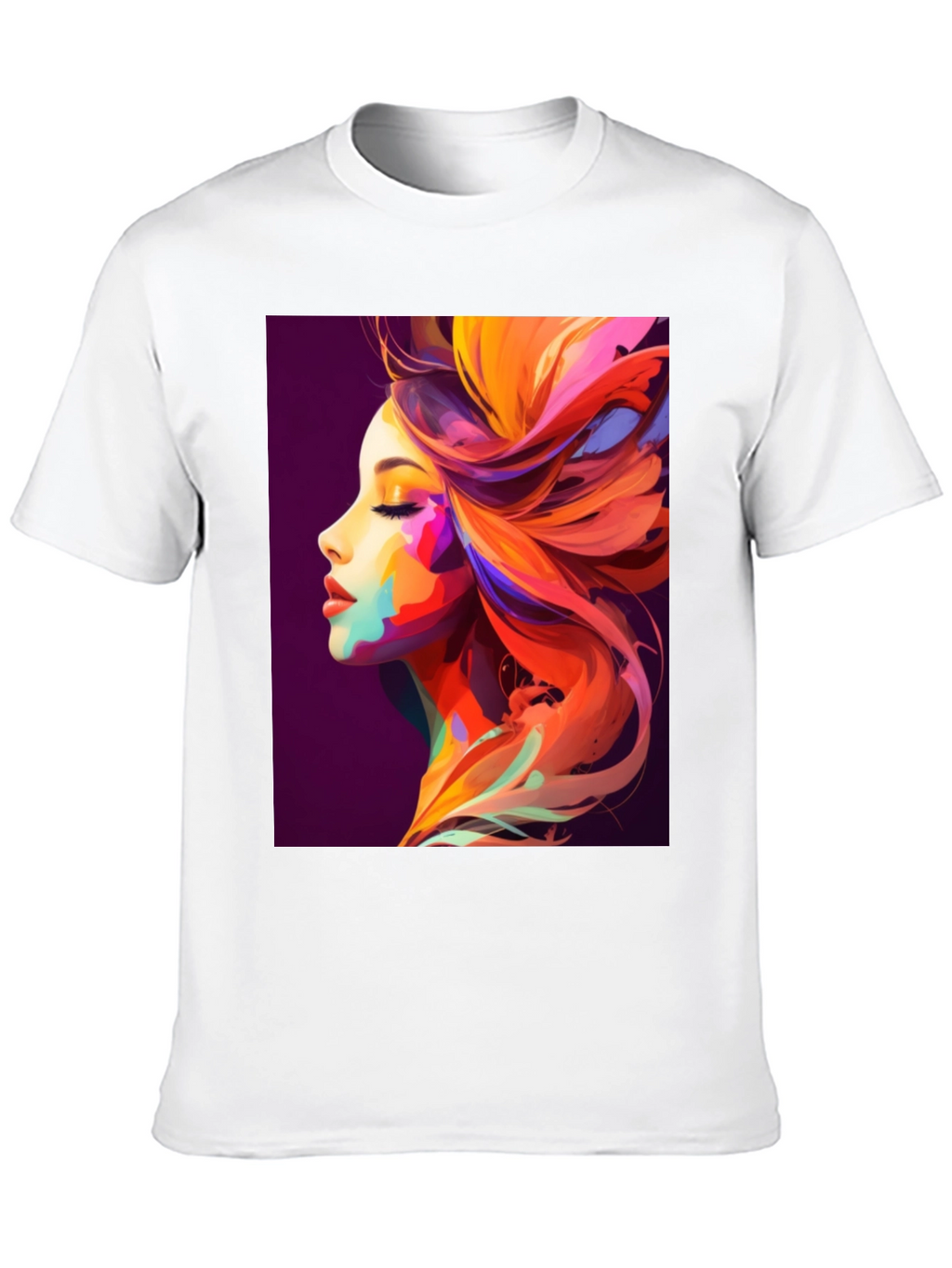 Vibrant Artistic Woman Graphic Tee