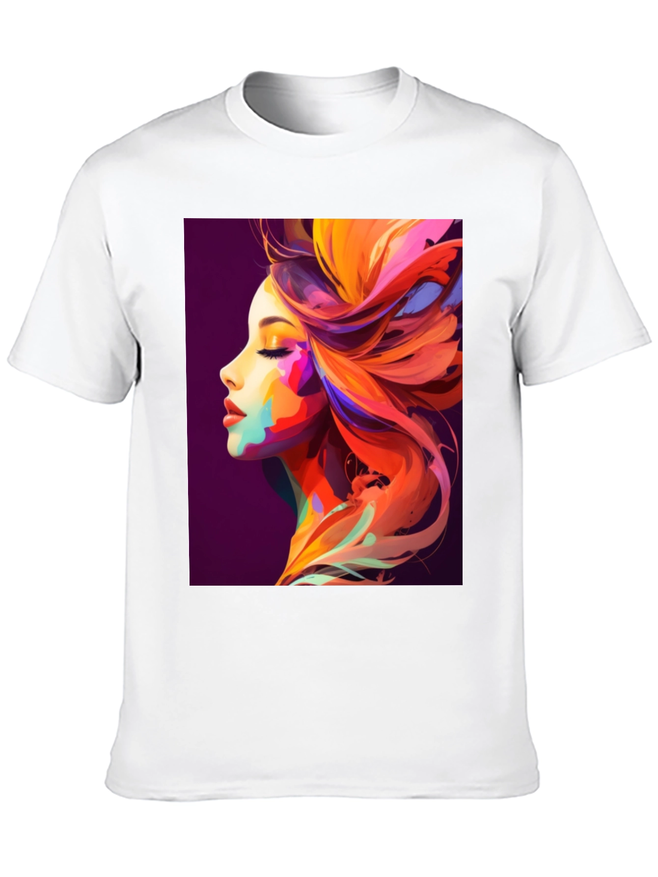 Vibrant Artistic Woman Graphic Tee