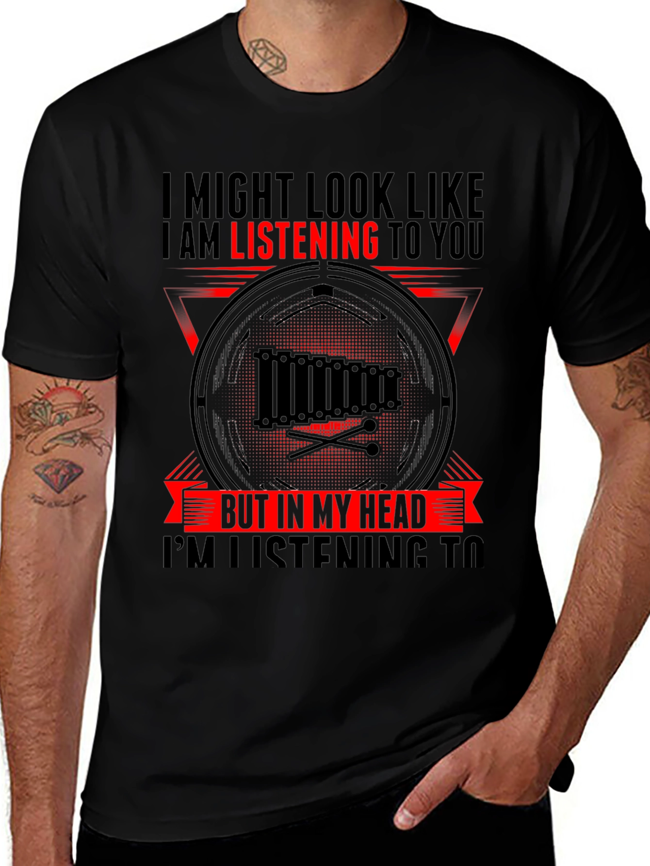 Marimba Mind T-Shirt: Musicians Inner World Tee