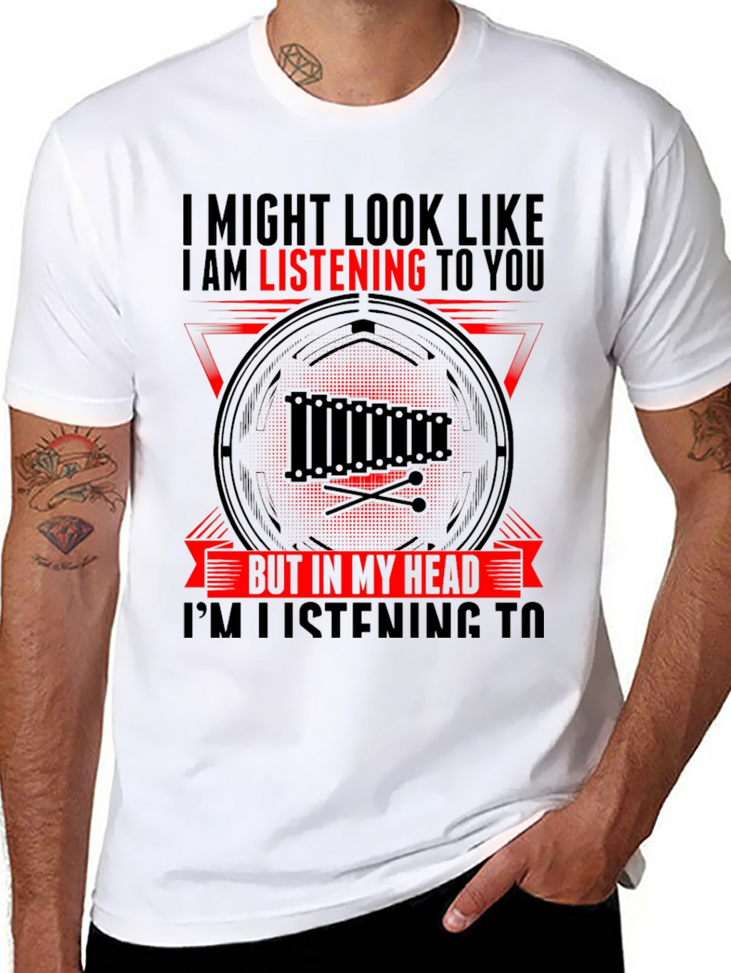 Marimba Mind T-Shirt: Musicians Inner World Tee