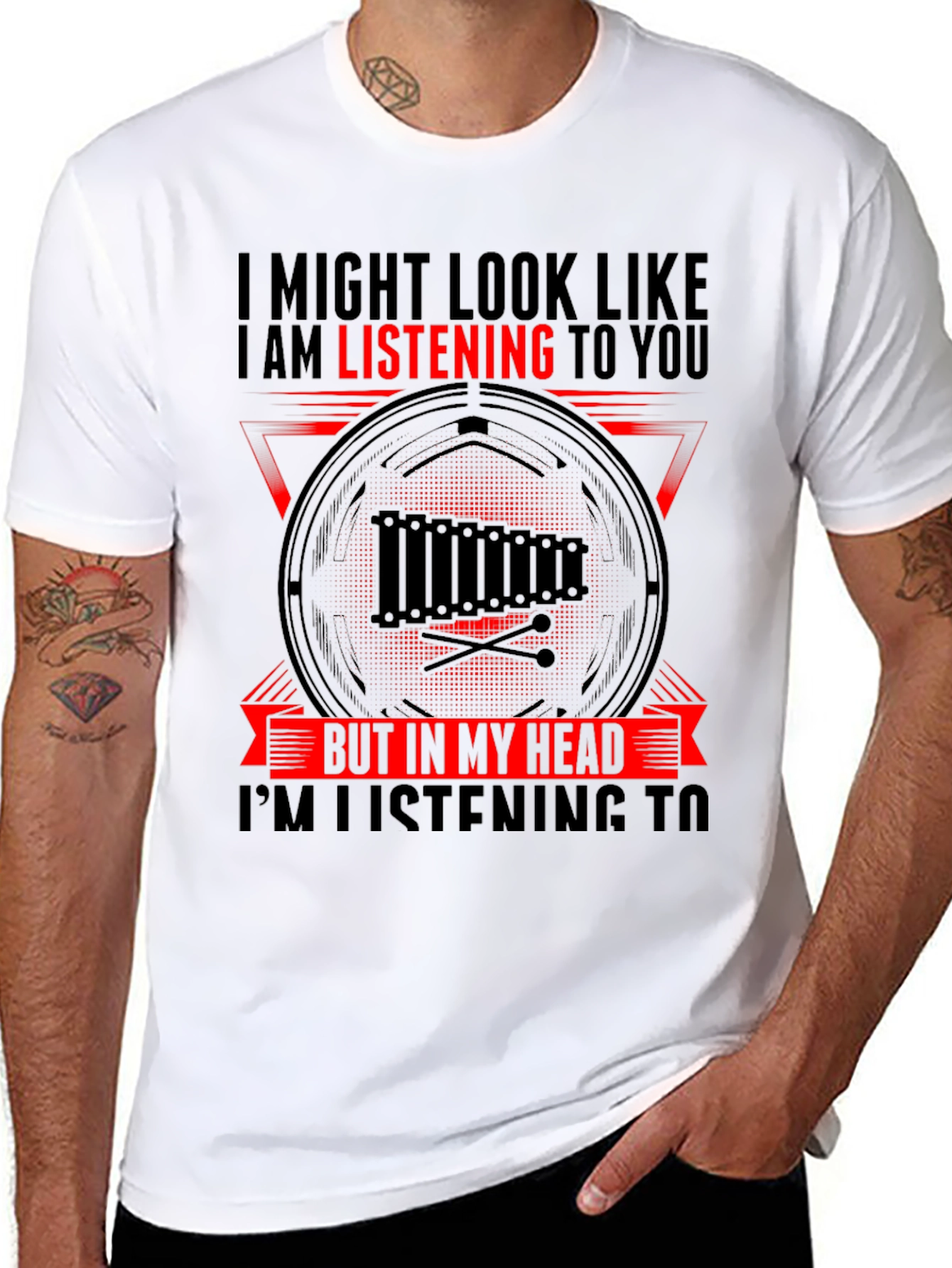 Marimba Mind T-Shirt: Musicians Inner World Tee