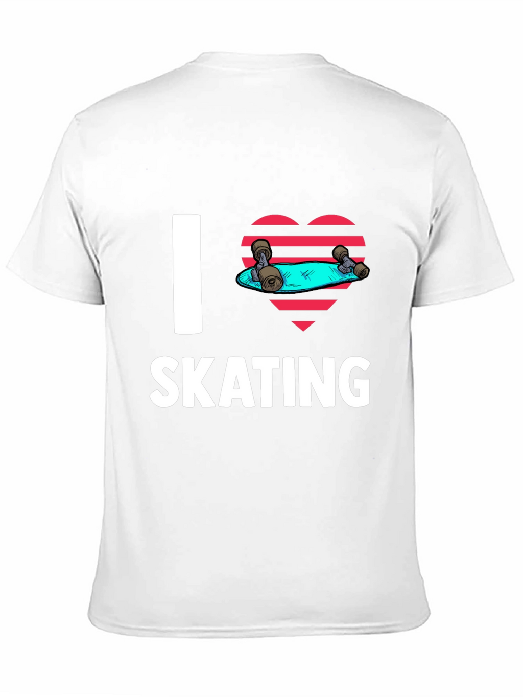 I Love Skating Black Graphic Tee