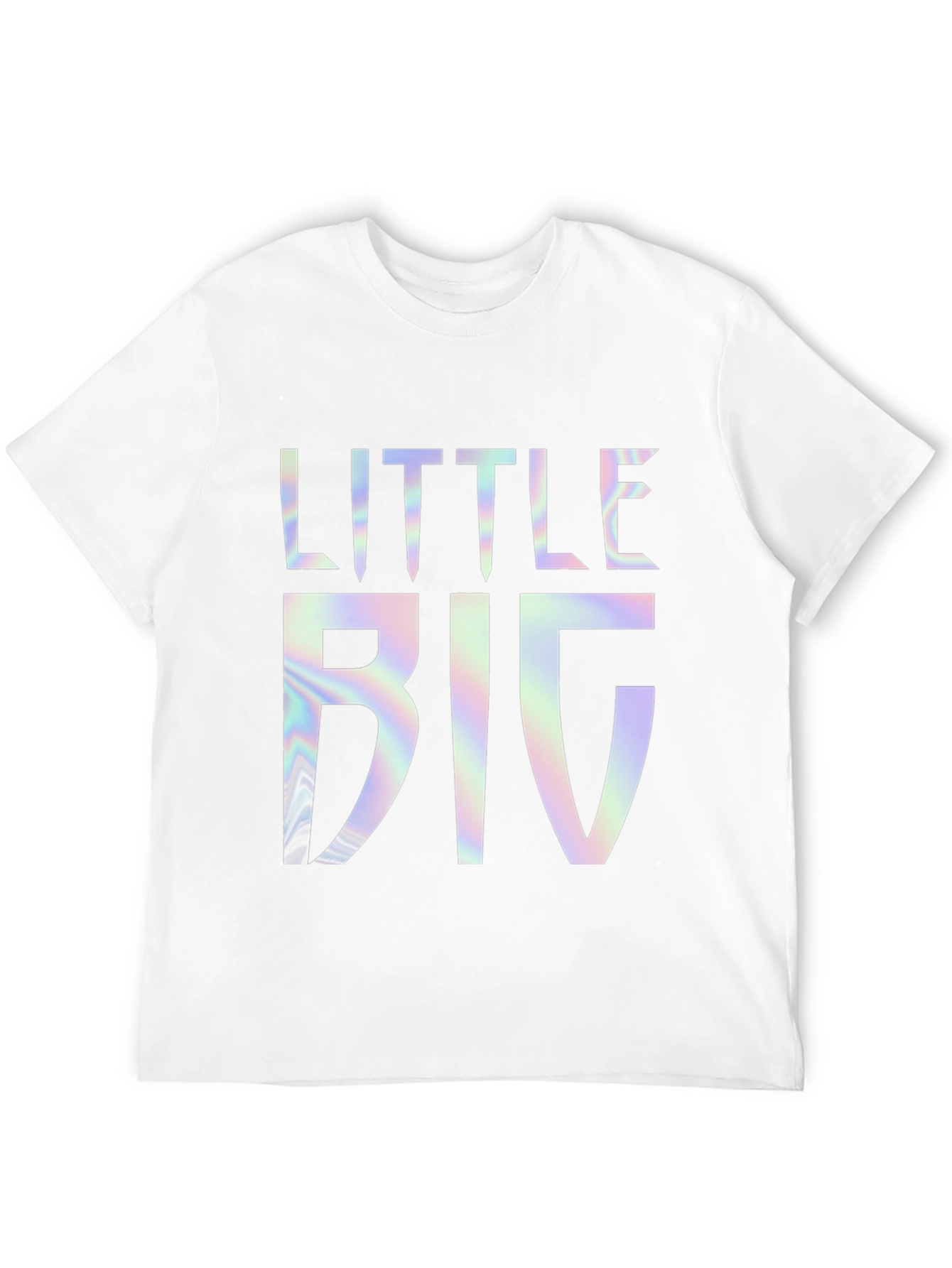 Little Big Holographic Graphic Tee - Black