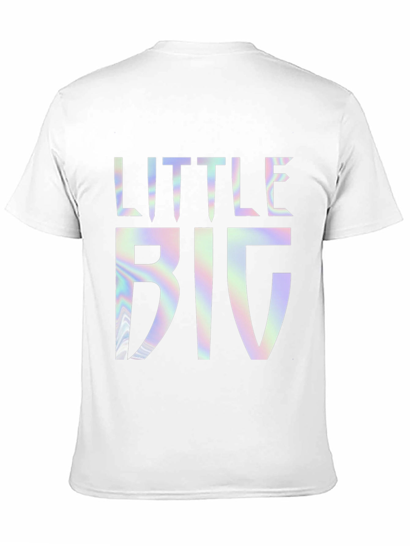Little Big Holographic Graphic Tee - Black