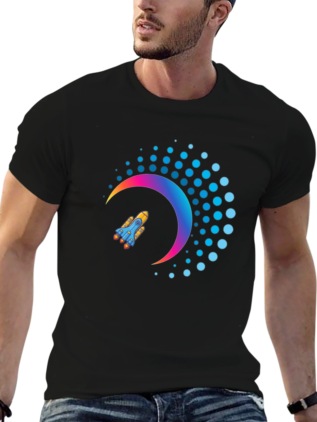 Rocket Crescent T-Shirt - Space Dreams!