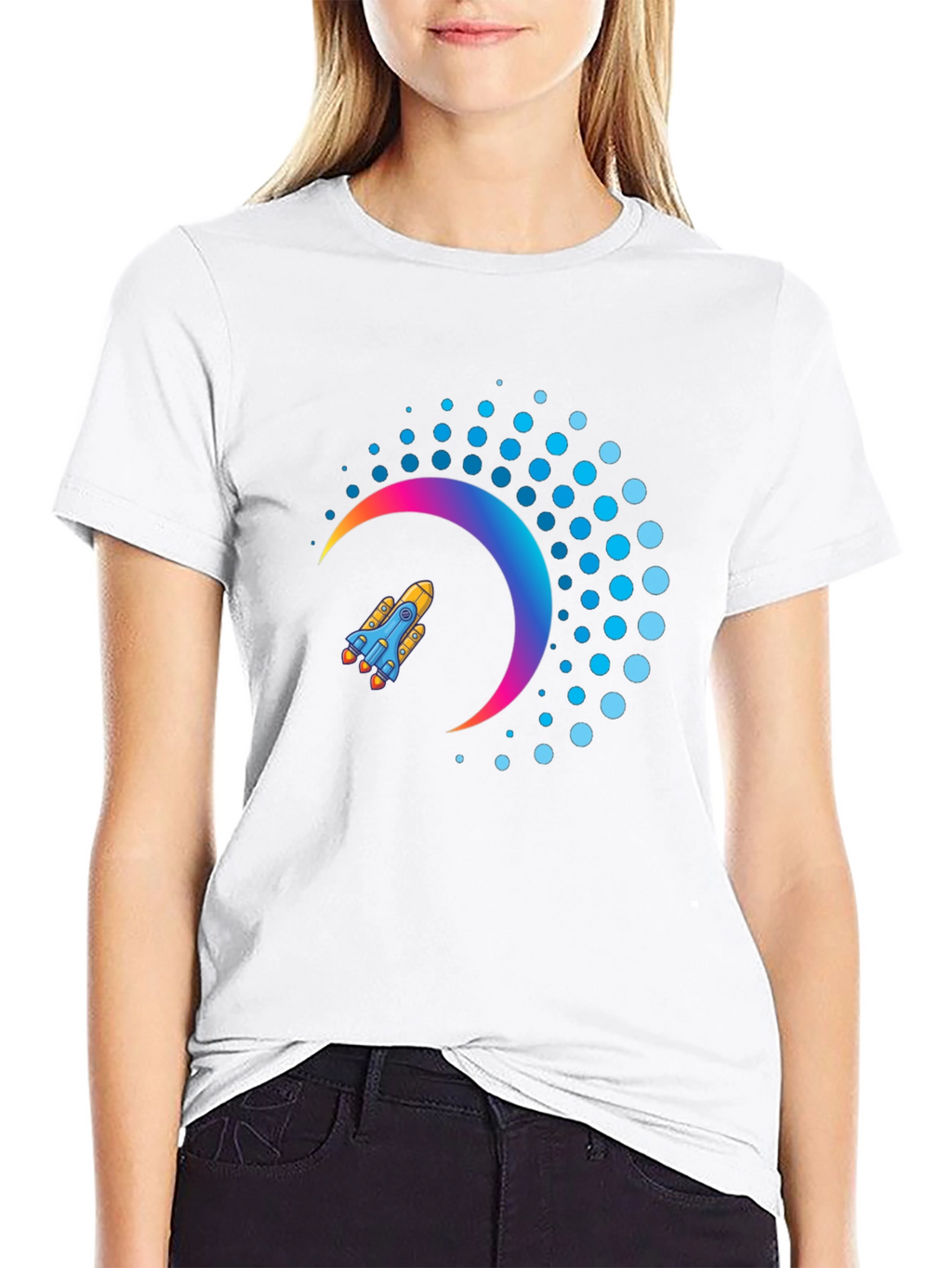 Rocket Crescent T-Shirt - Space Dreams!
