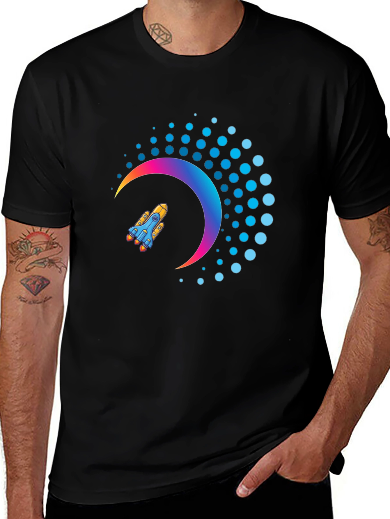 Rocket Crescent T-Shirt - Space Dreams!
