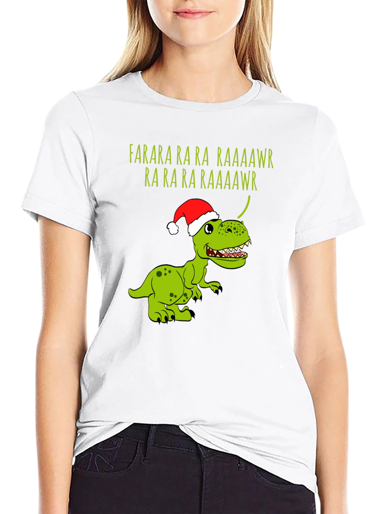 Festive Dinosaur Farara T-Shirt