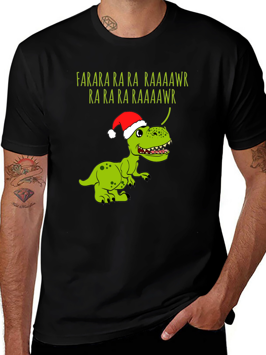 Festive Dinosaur Farara T-Shirt