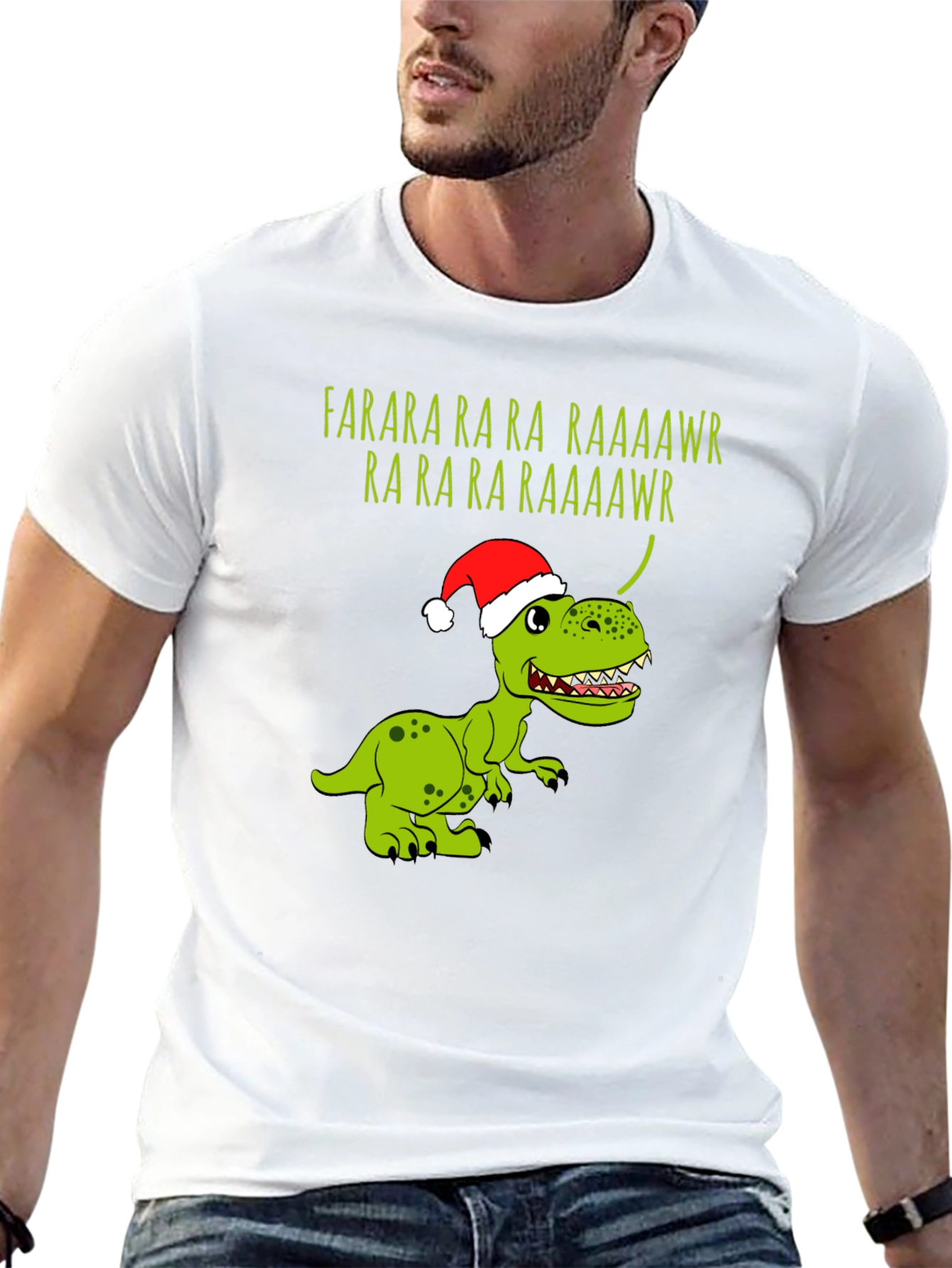 Festive Dinosaur Farara T-Shirt