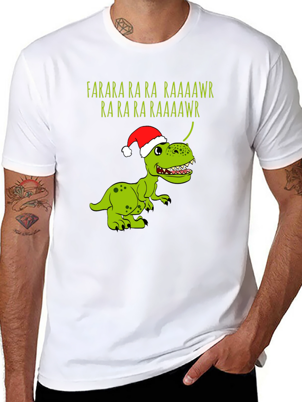 Festive Dinosaur Farara T-Shirt