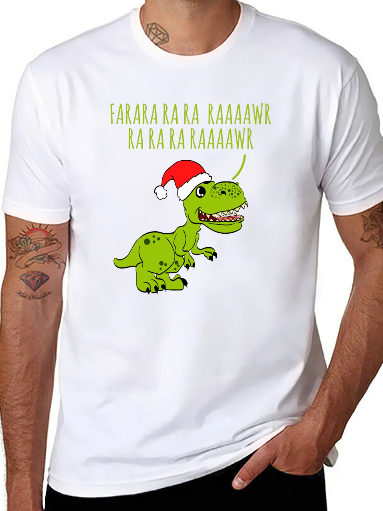 Festive Dinosaur Farara T-Shirt