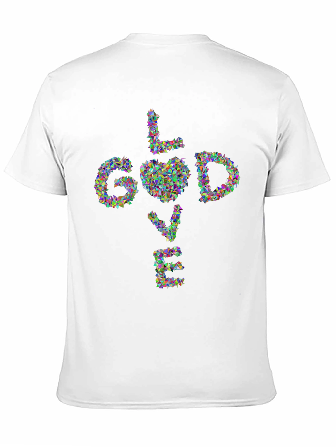 God Love Geometric Black T-Shirt