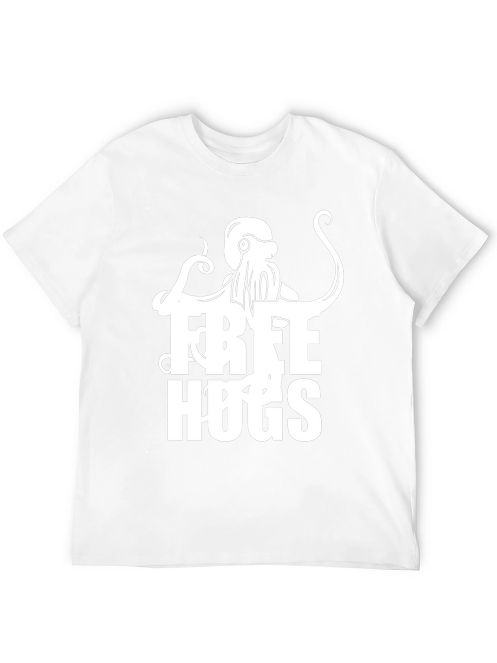 Free Hugs Octopus Graphic Tee - Unisex Black T-Shirt