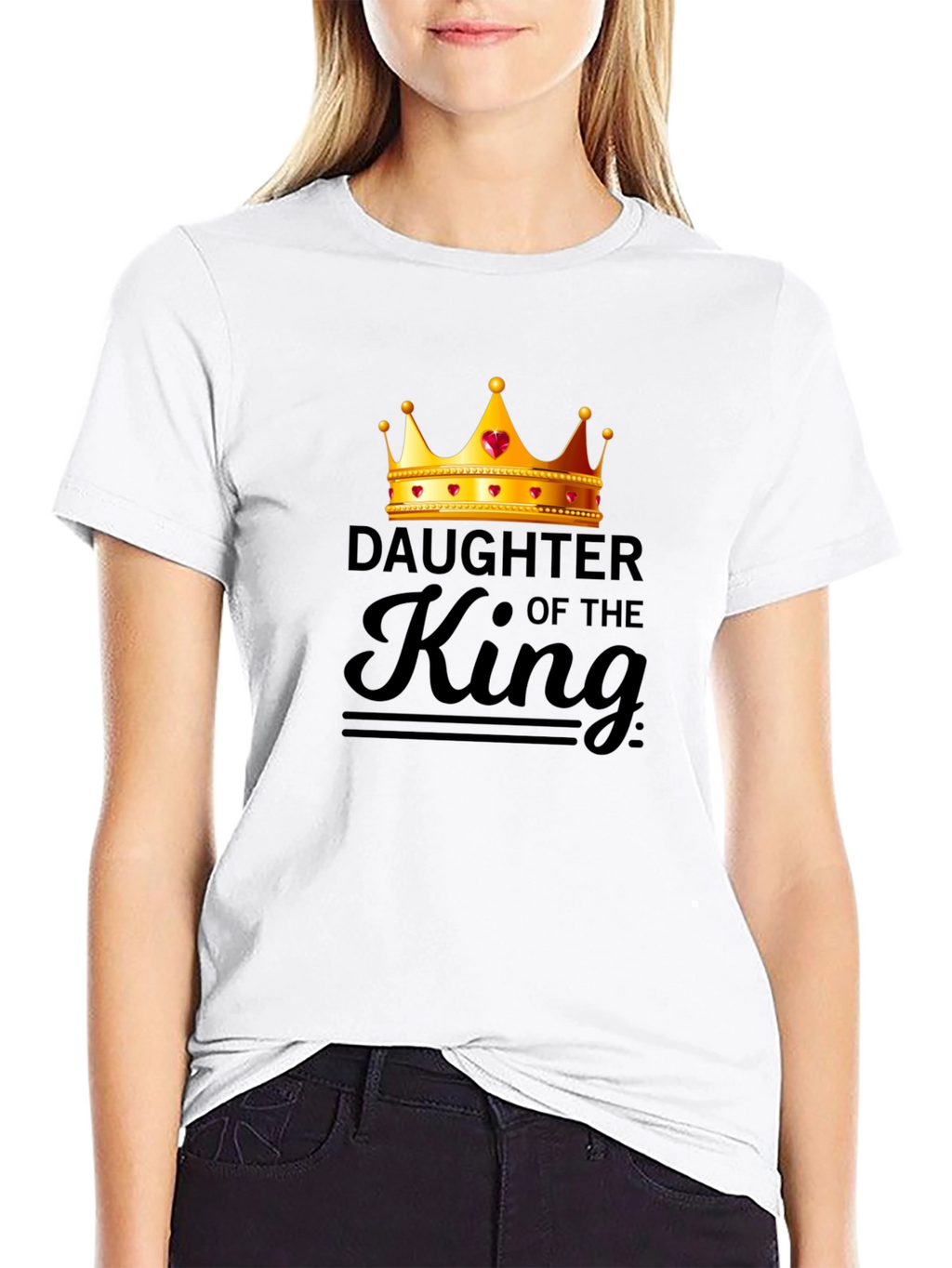 Daughter of the King Graphic Tee - Black