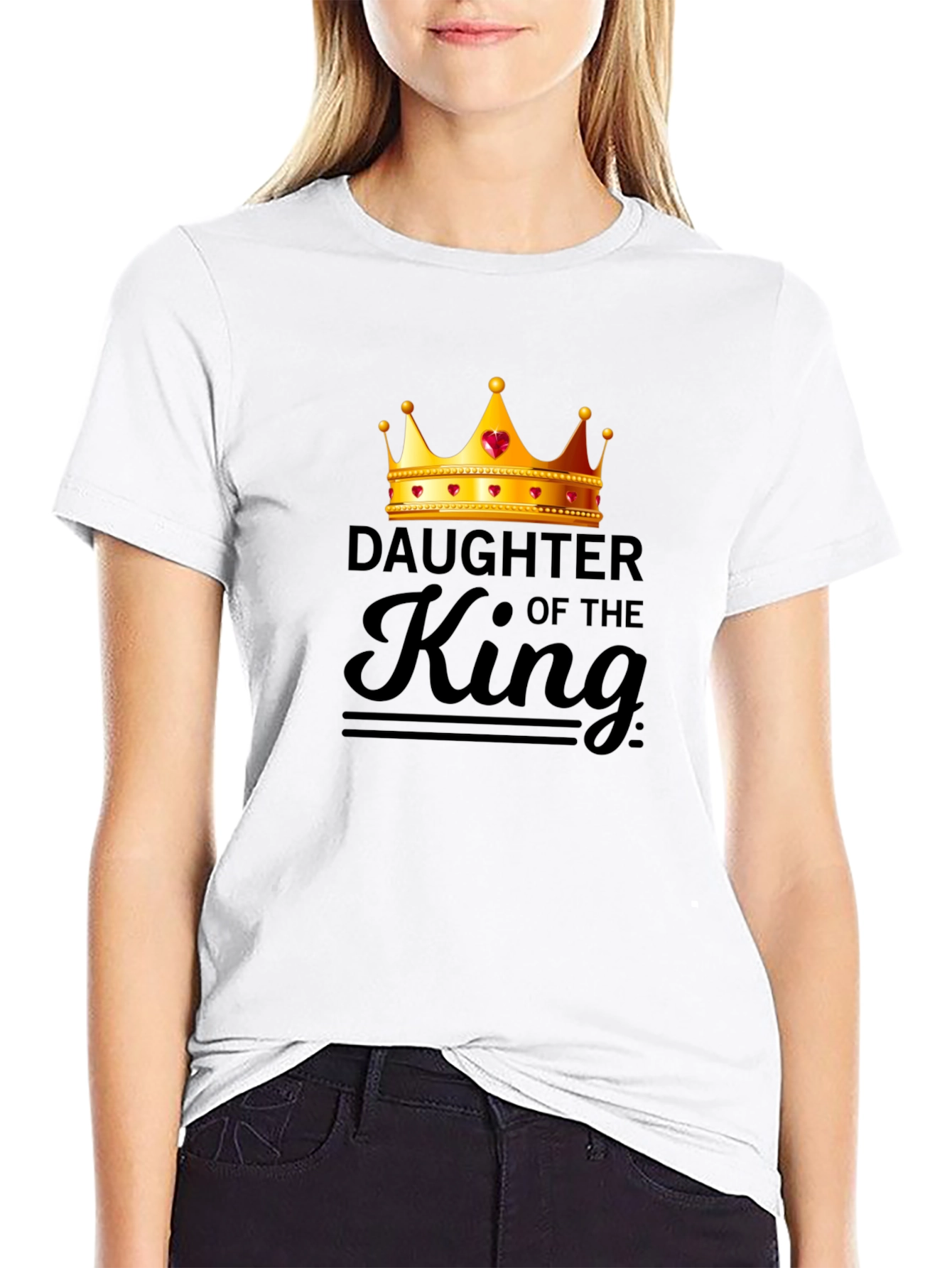 Daughter of the King Graphic Tee - Black