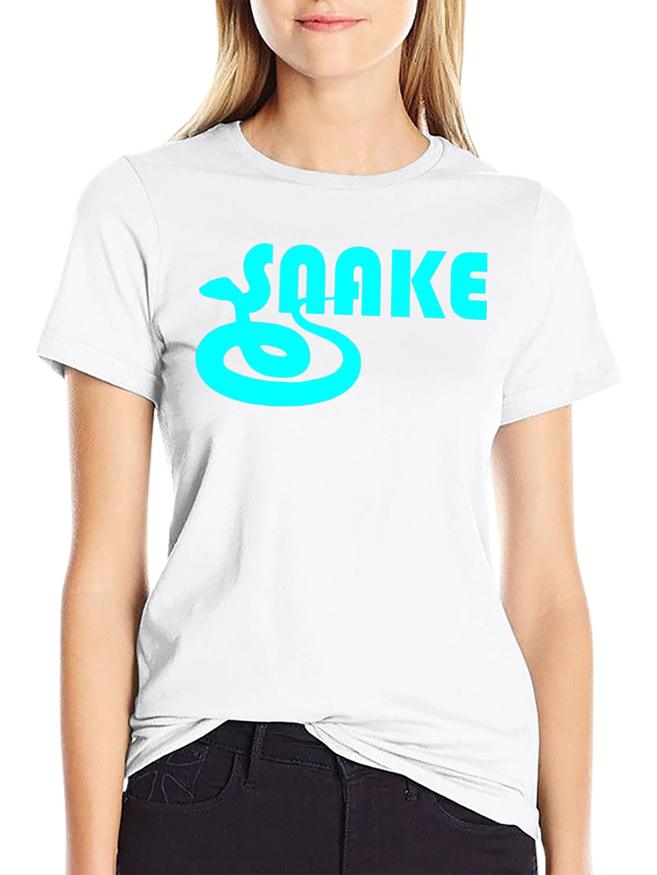 Snake Graphic T-Shirt - Mens Black Tee
