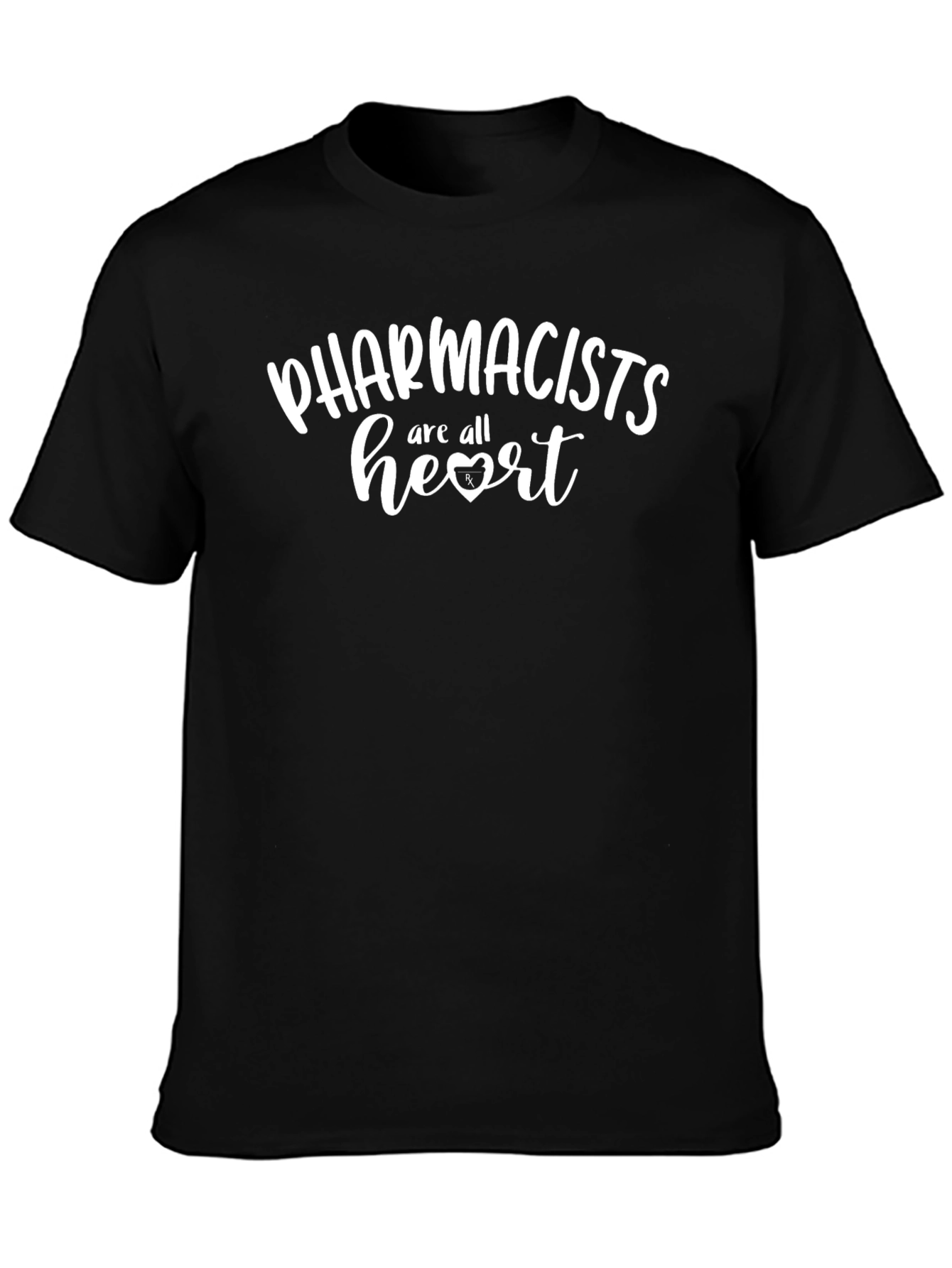 Pharmacists Are All Heart Black T-Shirt
