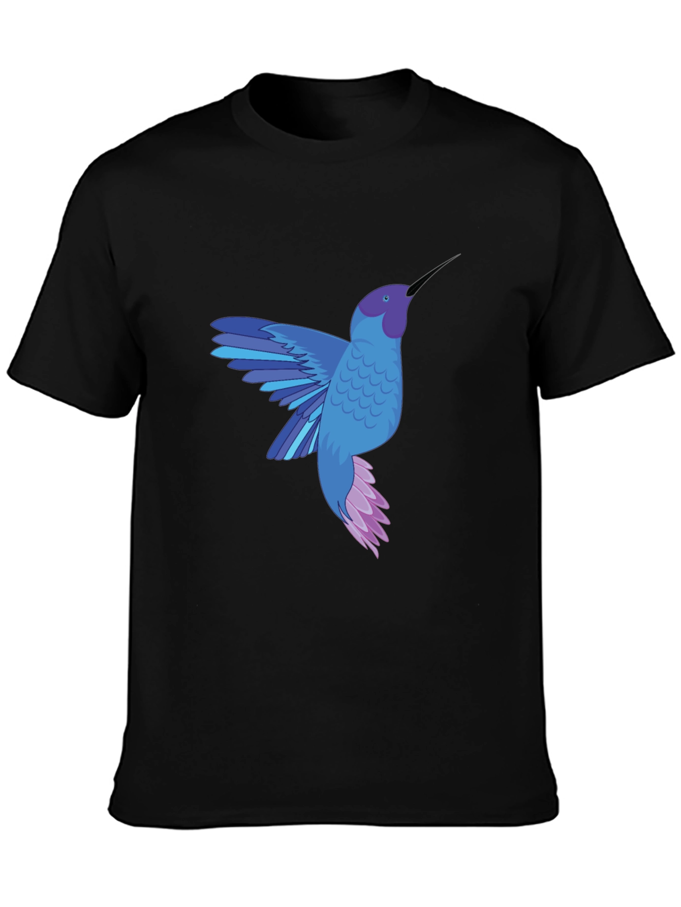 Hummingbird Graphic Tee - Stylish Mens Black T-Shirt