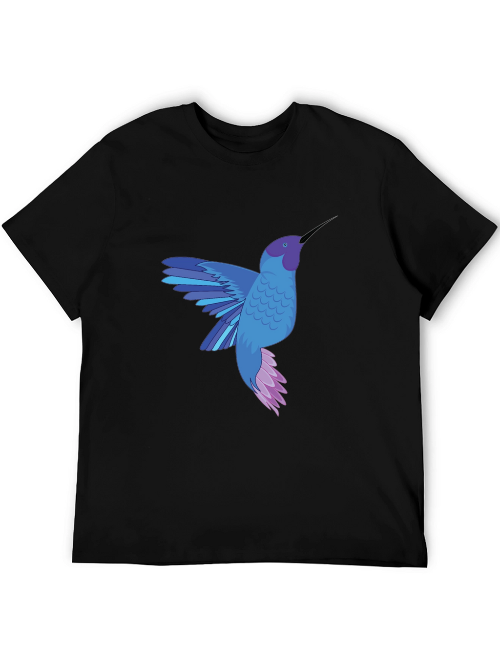 Hummingbird Graphic Tee - Stylish Mens Black T-Shirt