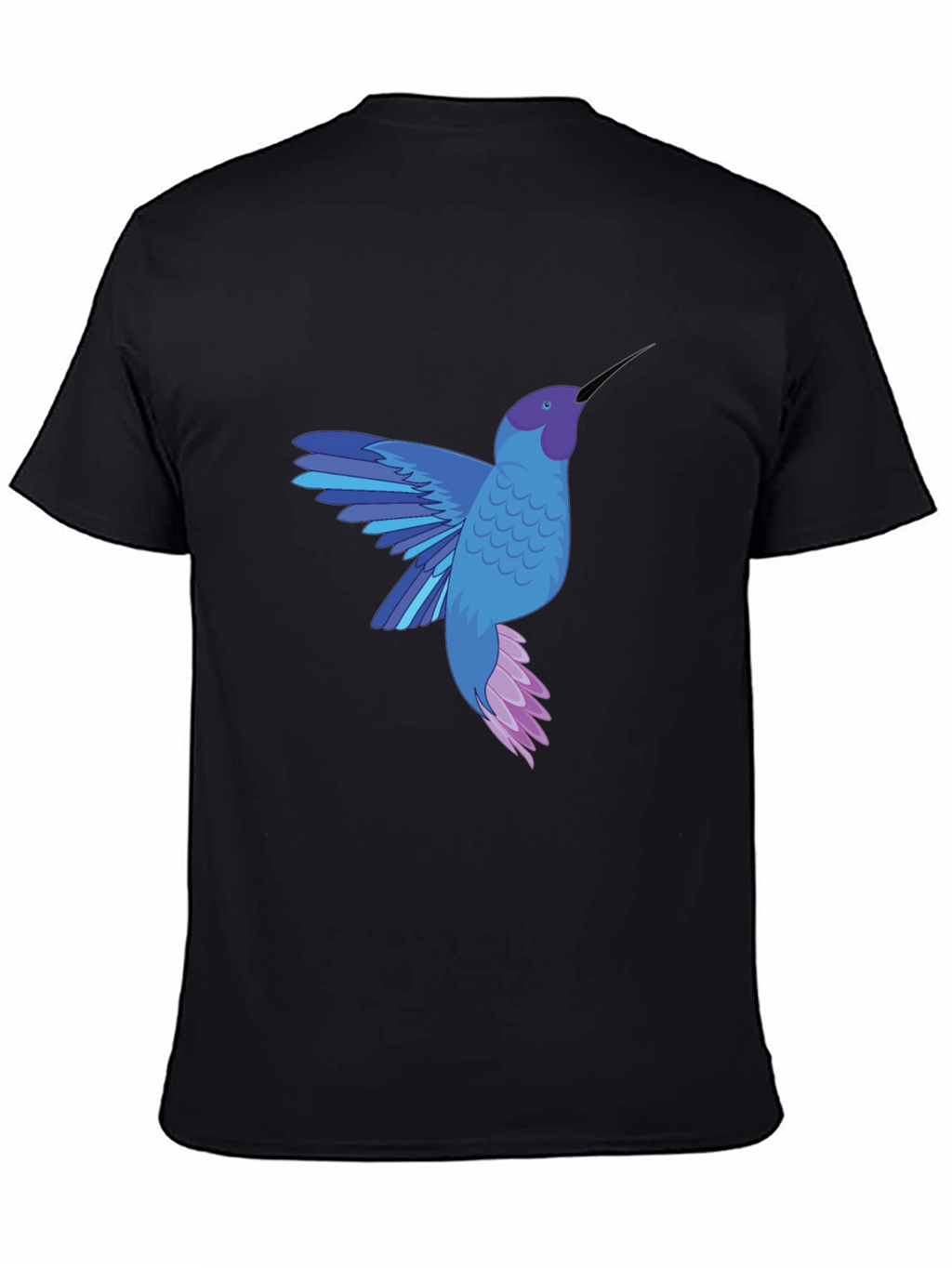 Hummingbird Graphic Tee - Stylish Mens Black T-Shirt
