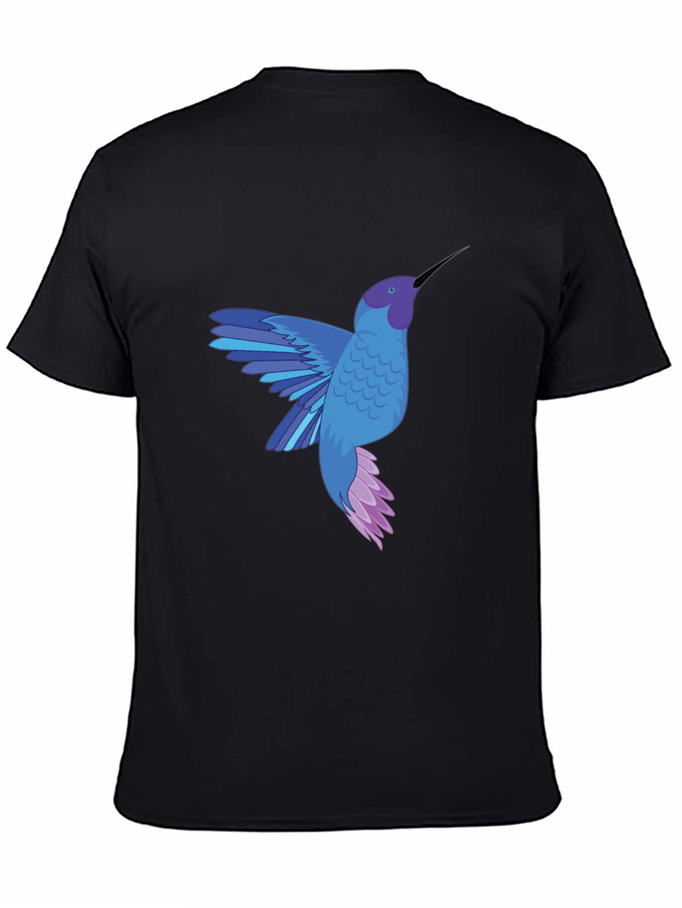 Hummingbird Graphic Tee - Stylish Mens Black T-Shirt