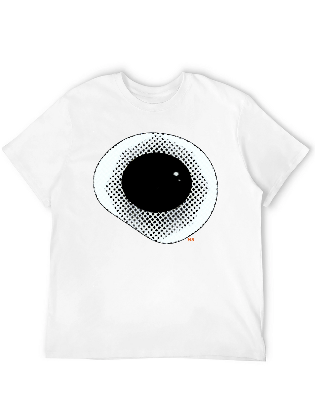Abstract Eye Graphic Black T-Shirt