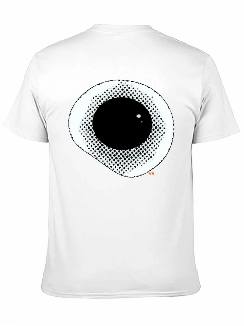 Abstract Eye Graphic Black T-Shirt