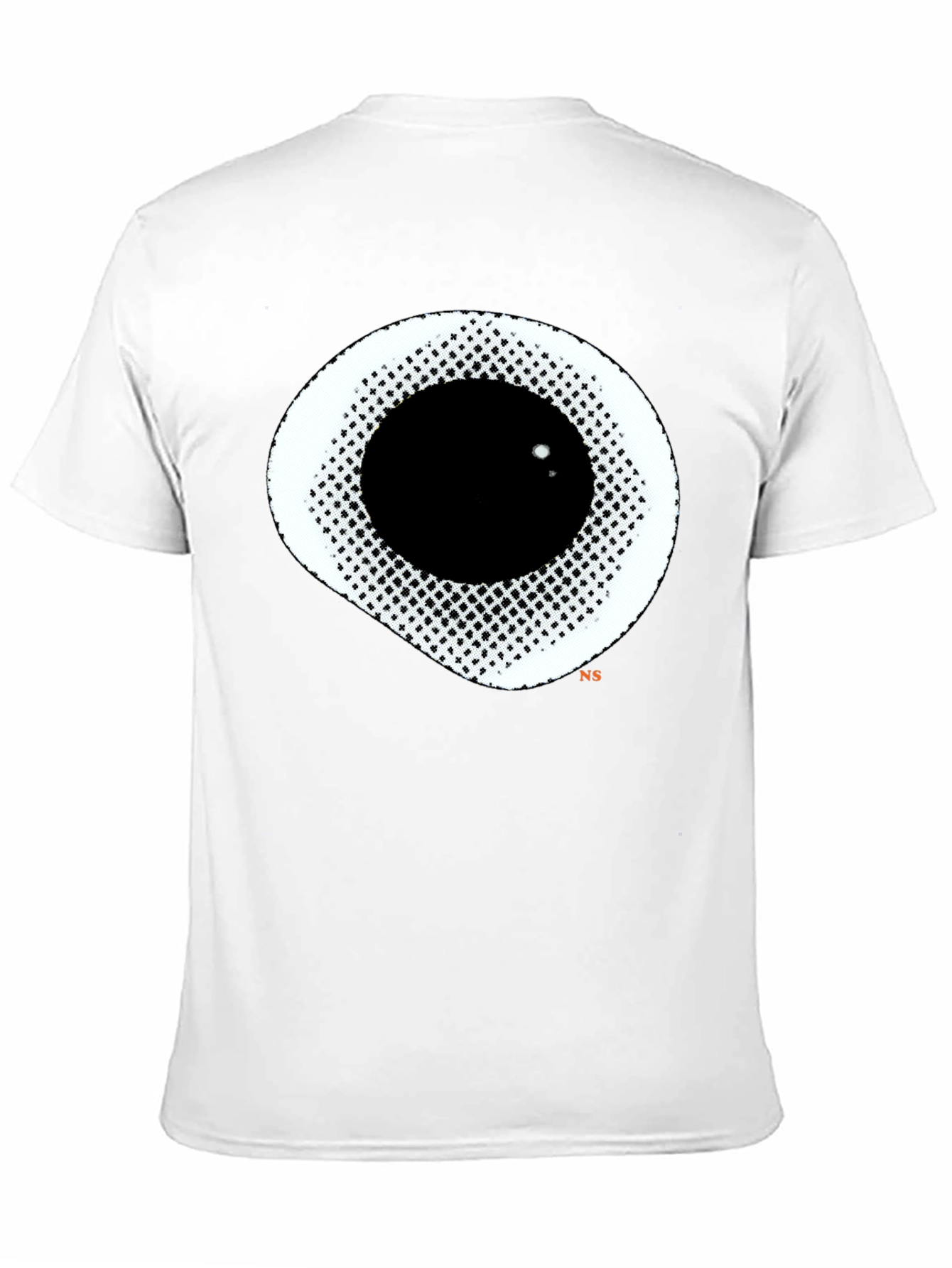 Abstract Eye Graphic Black T-Shirt