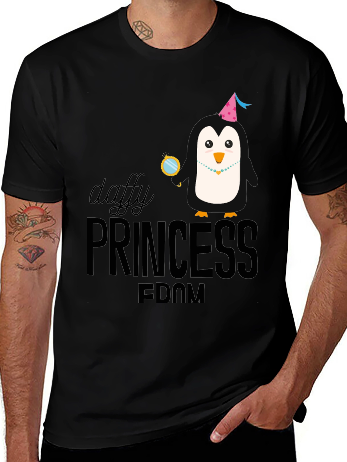 Daffy Princess Penguin Graphic T-Shirt