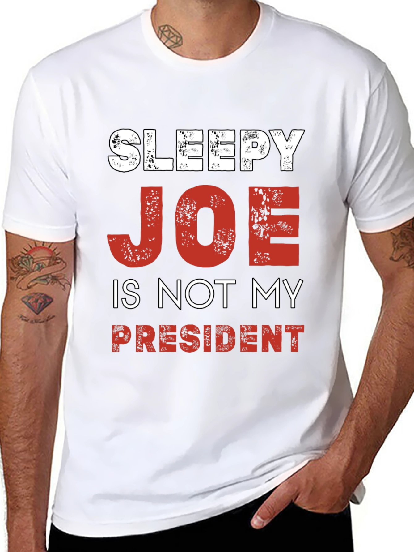 Sleepy Joe is Not My President Political T-Shirt