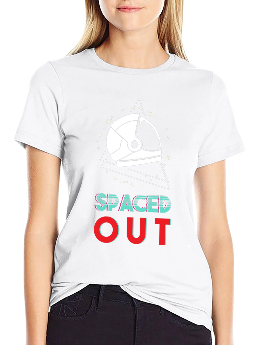 Spaced Out Graphic Tee - Astronaut Helmet Design