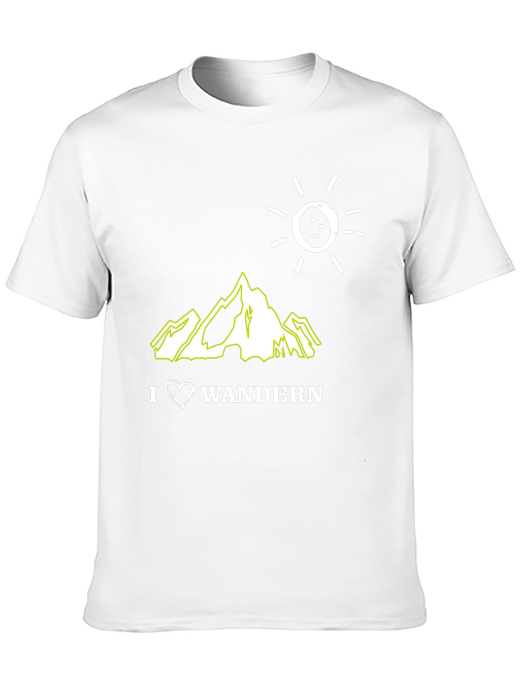 I Love Wandern Black Graphic T-Shirt