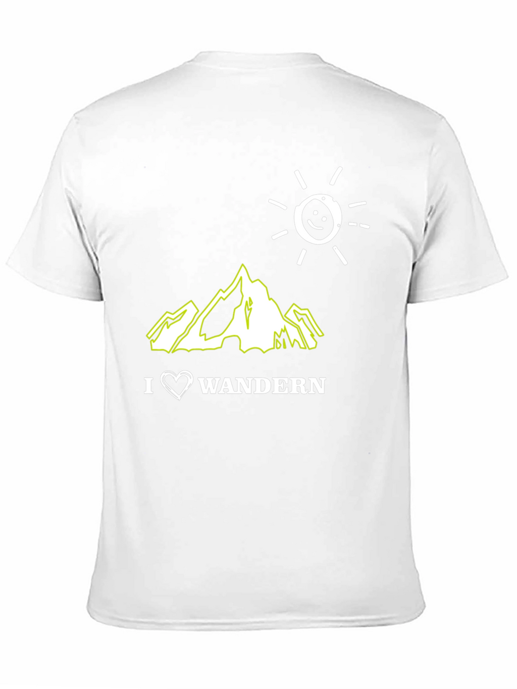 I Love Wandern Black Graphic T-Shirt