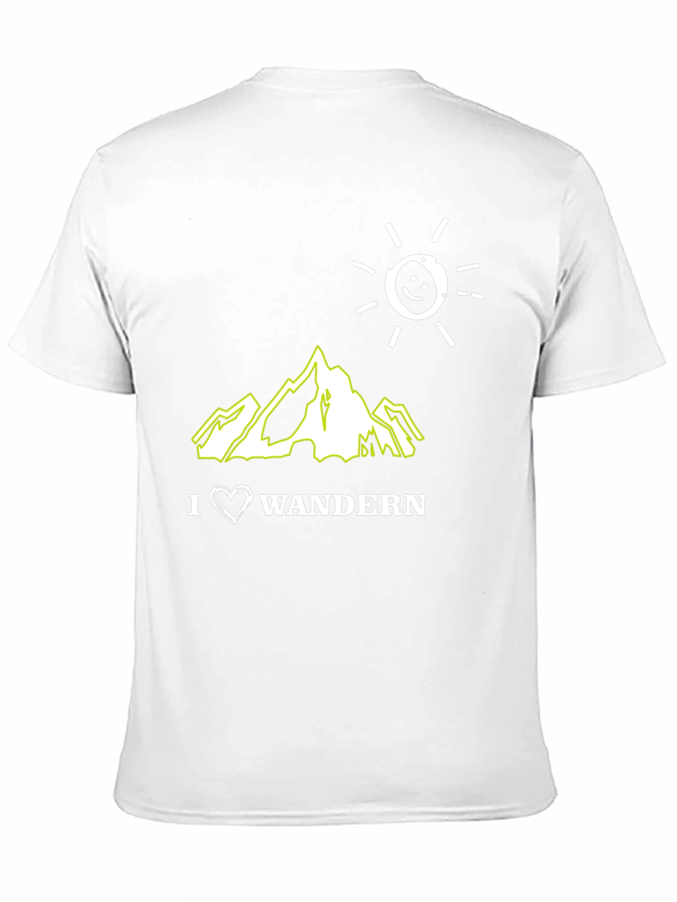 I Love Wandern Black Graphic T-Shirt