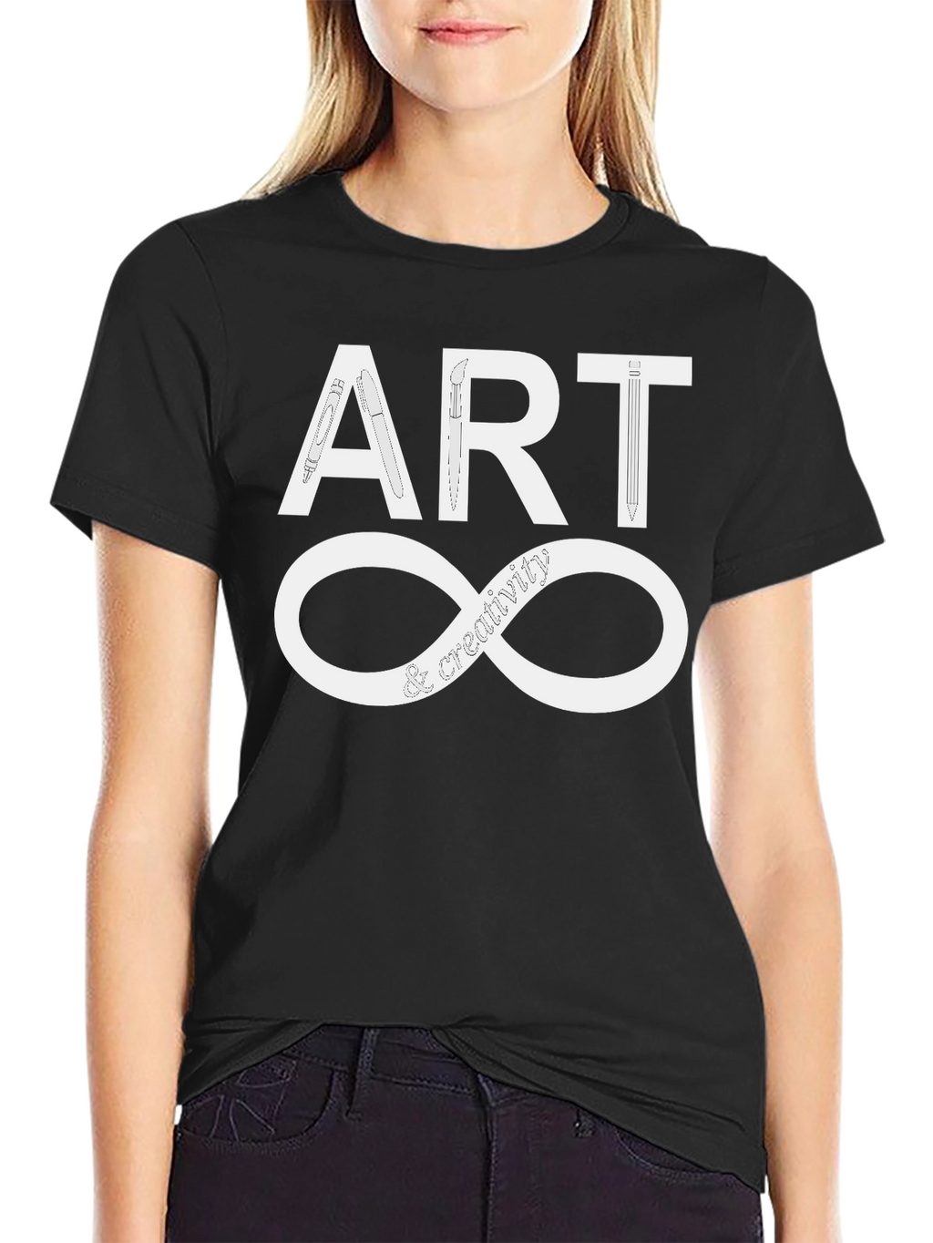 Art & Creativity Infinity T-Shirt - Unisex Black Tee