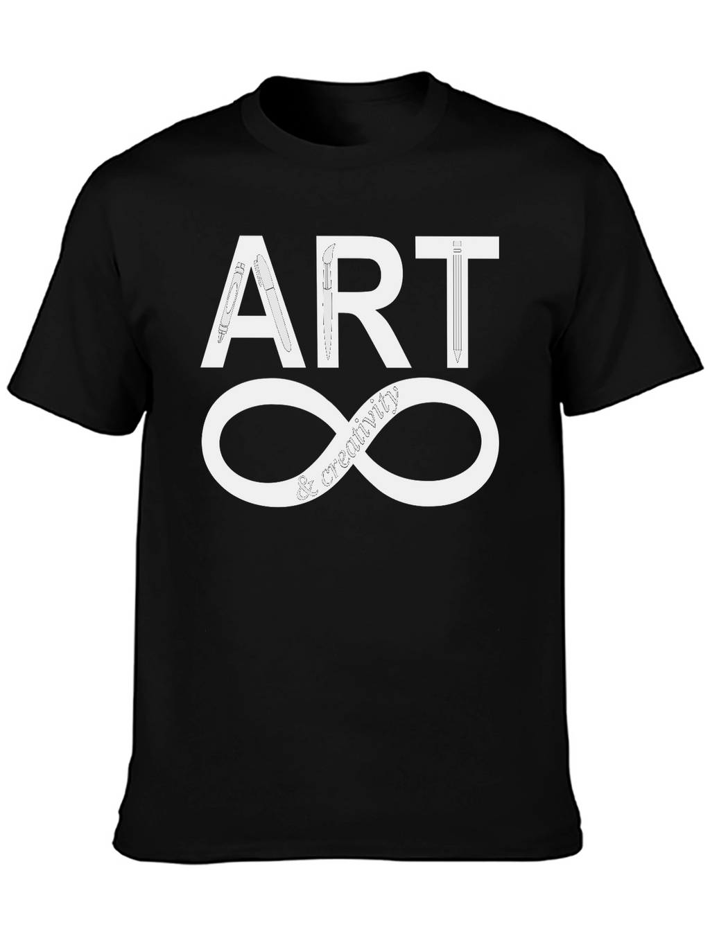 Art & Creativity Infinity T-Shirt - Unisex Black Tee