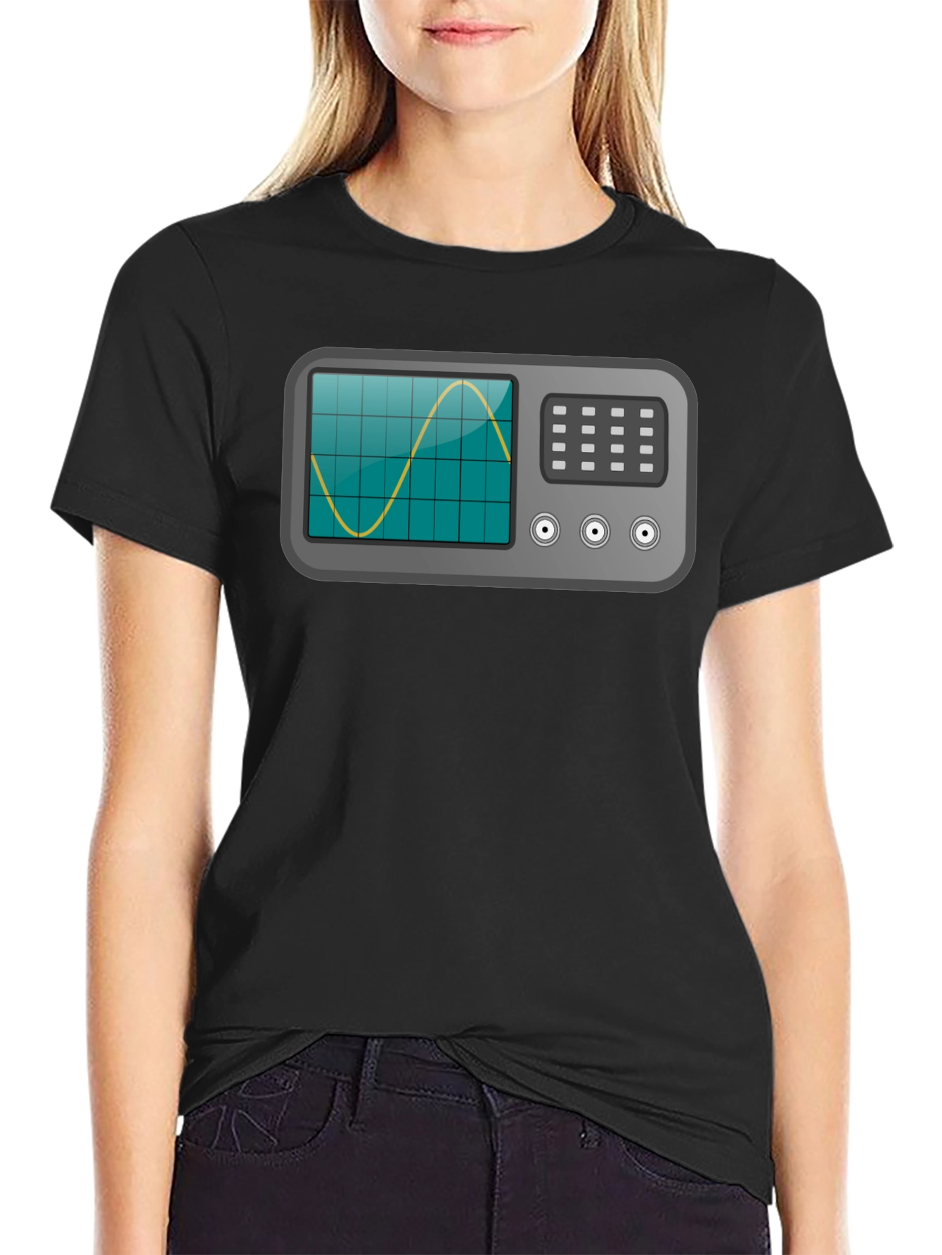 Oscilloscope Graphic Tee - Geeky Tech Shirt