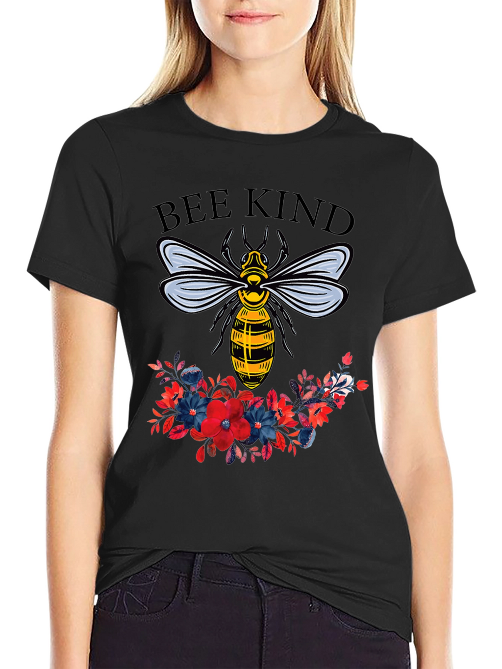 Bee Kind Floral Graphic T-Shirt