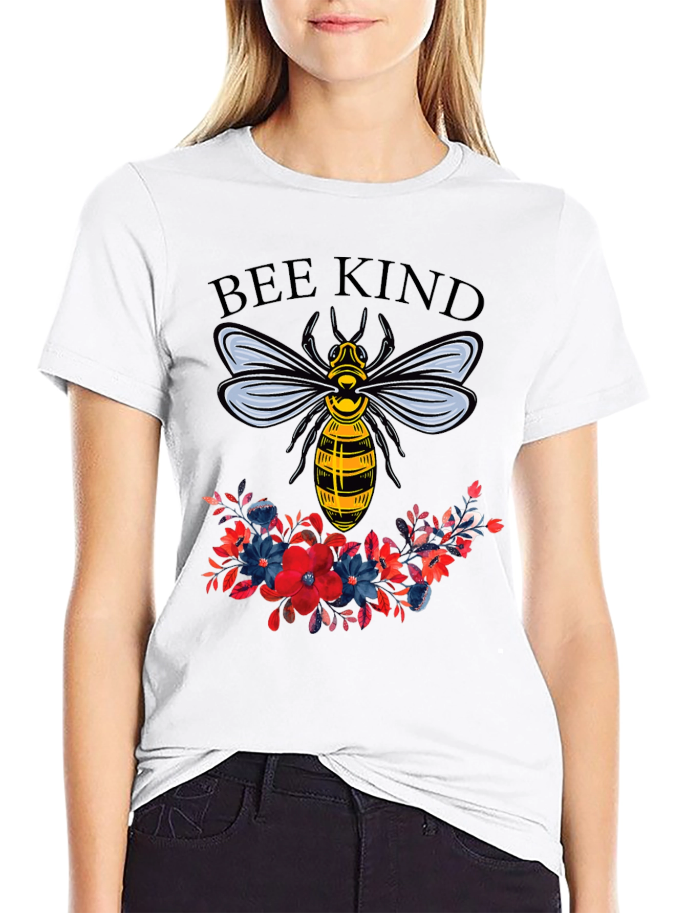 Bee Kind Floral Graphic T-Shirt