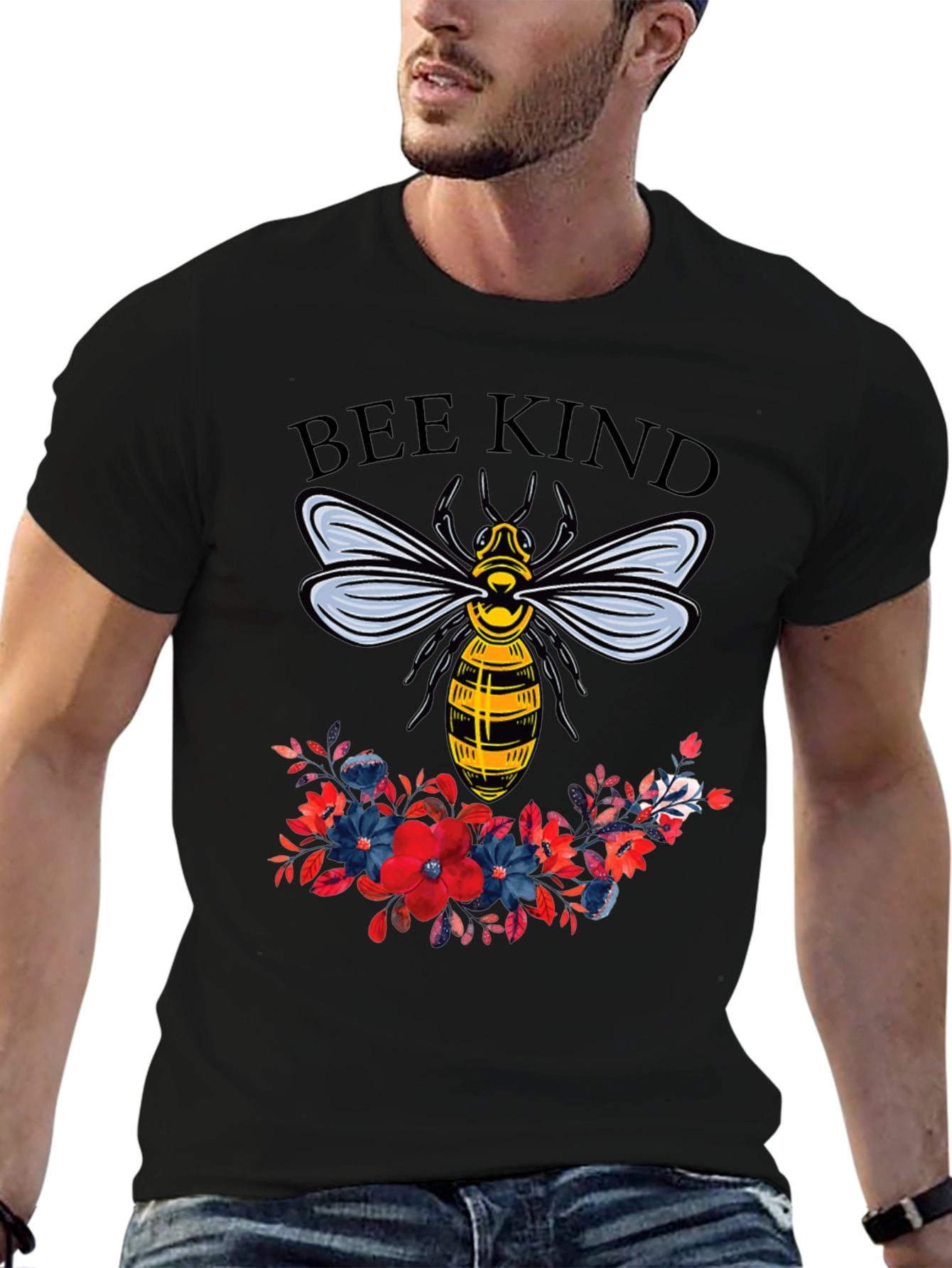 Bee Kind Floral Graphic T-Shirt