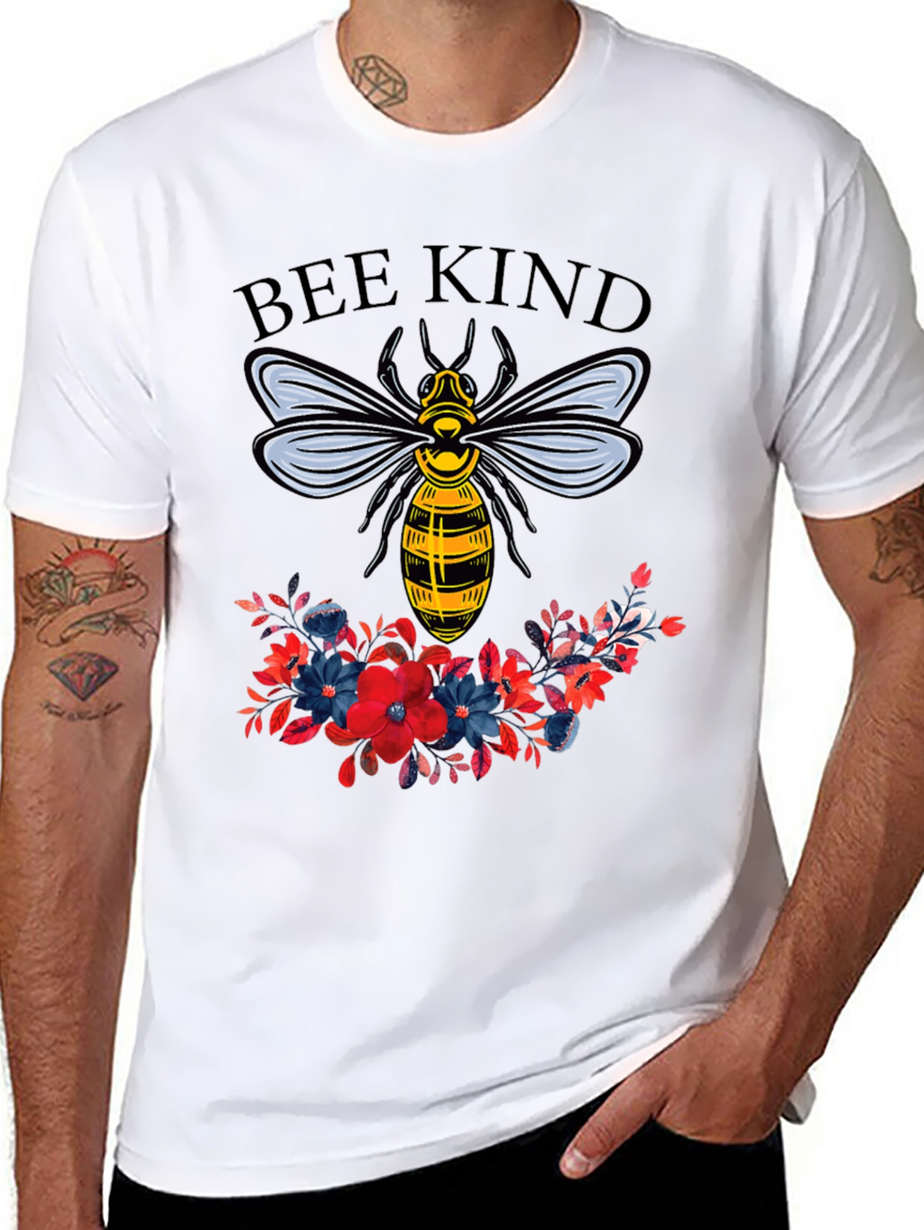 Bee Kind Floral Graphic T-Shirt