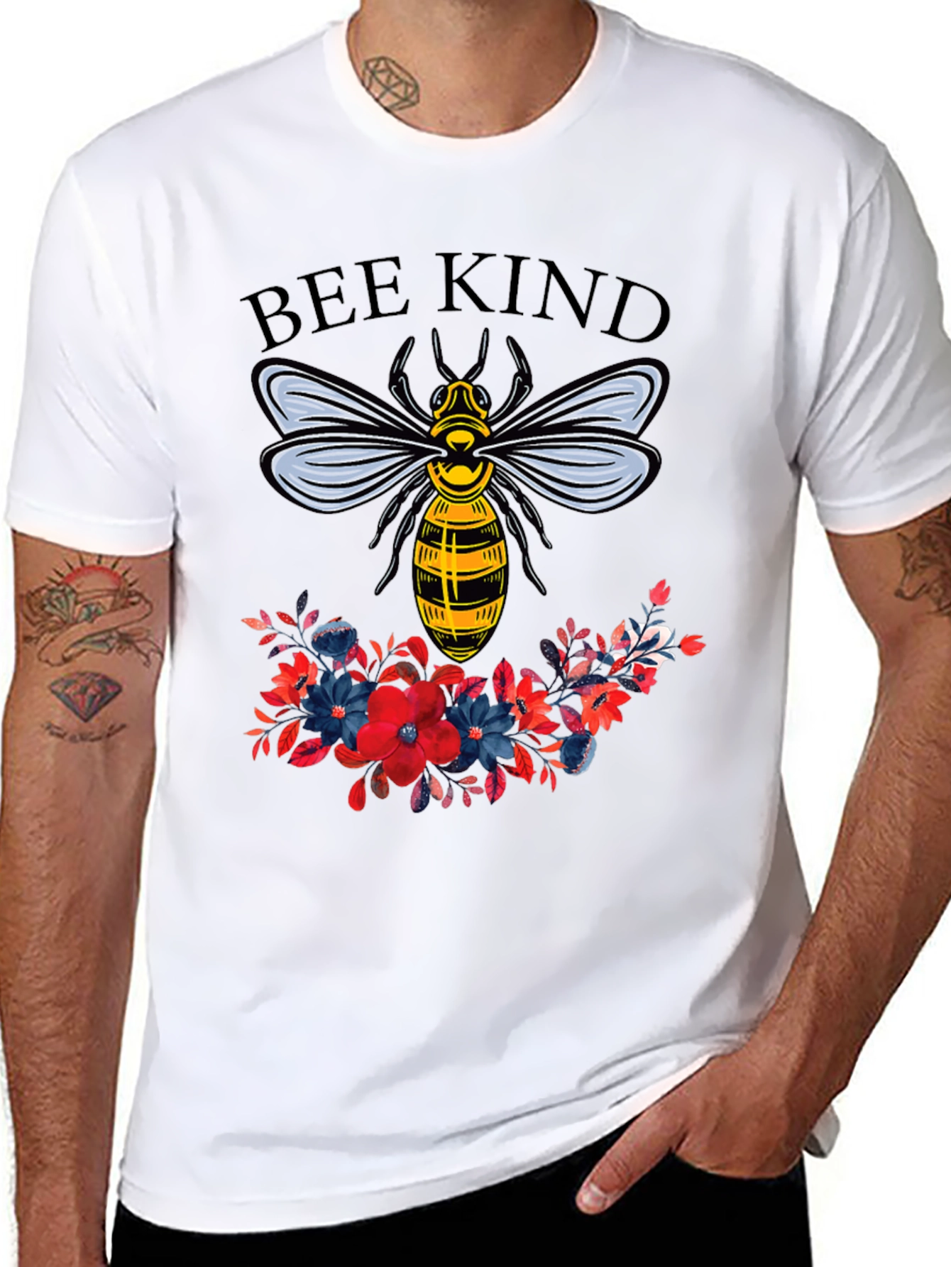 Bee Kind Floral Graphic T-Shirt