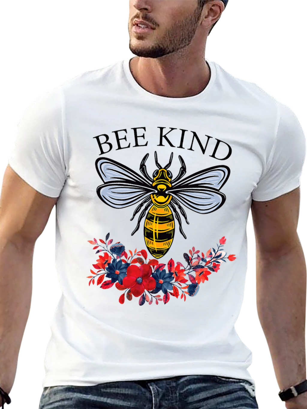 Bee Kind Floral Graphic T-Shirt