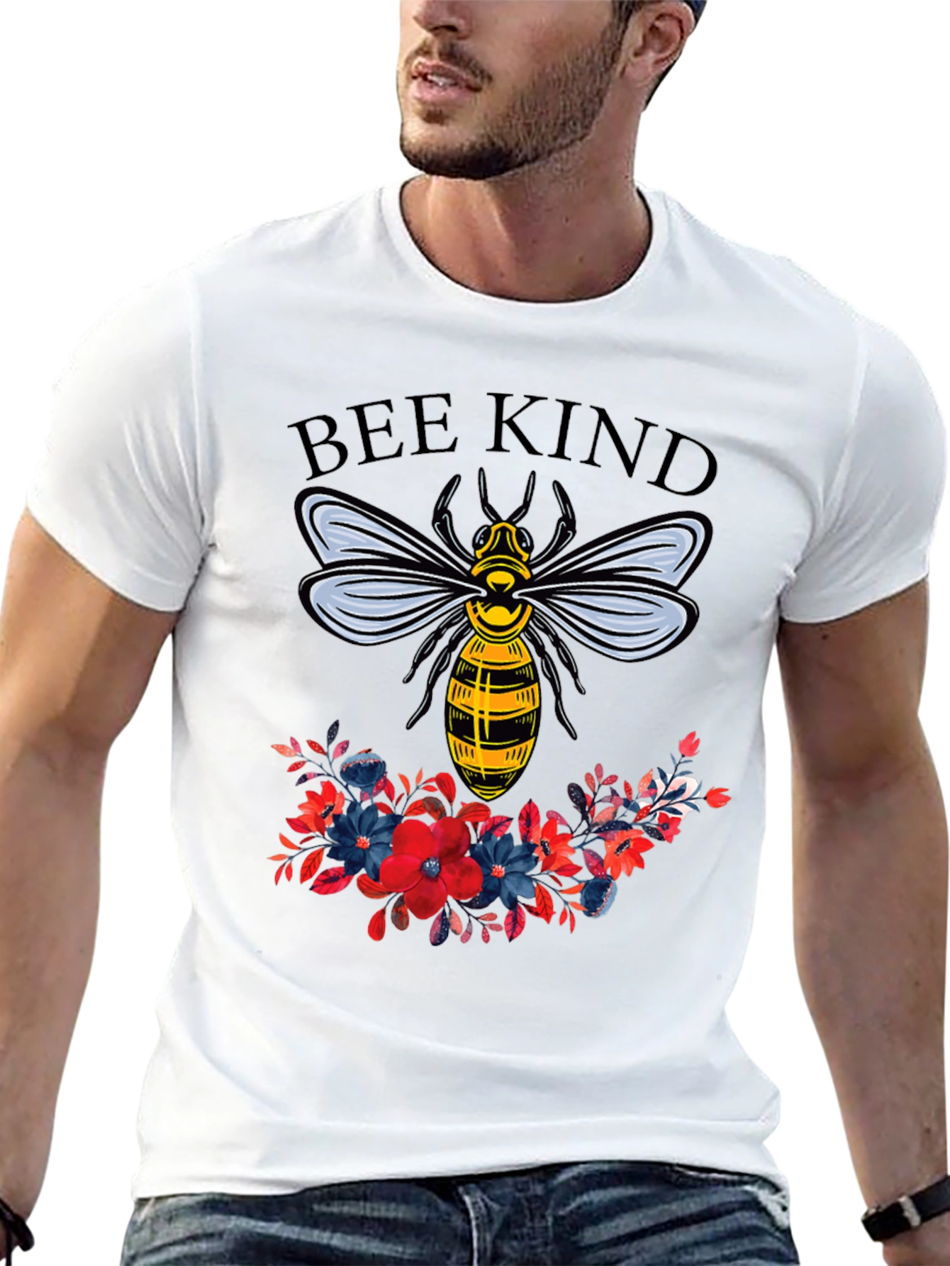 Bee Kind Floral Graphic T-Shirt
