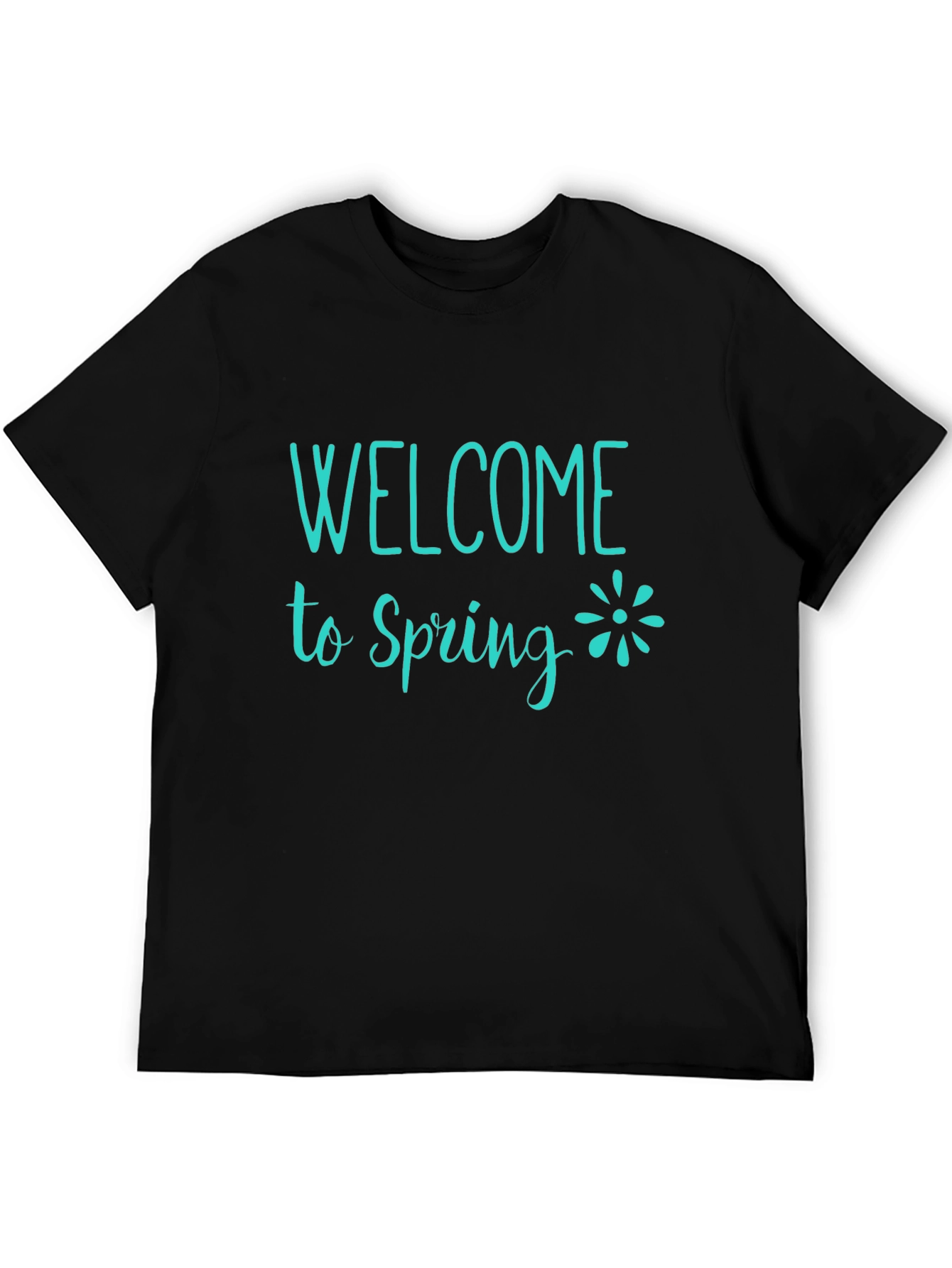 Welcome to Spring Graphic Tee - Black