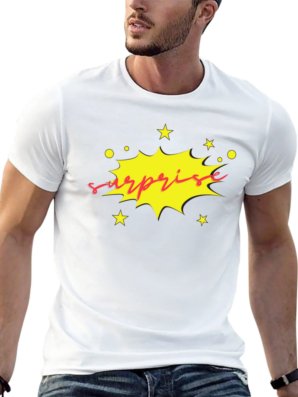 Surprise Graphic Tee - Bold & Fun!