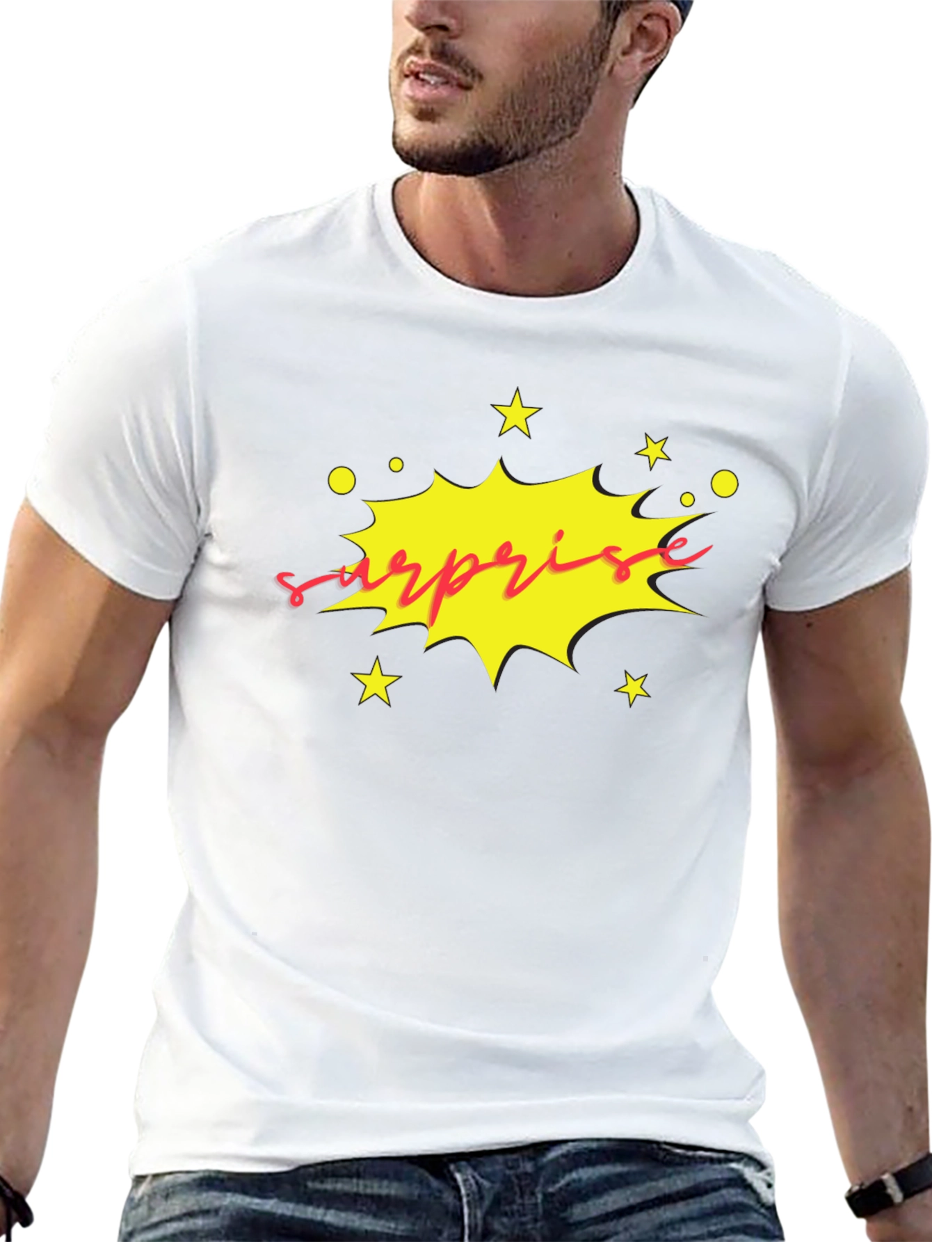 Surprise Graphic Tee - Bold & Fun!